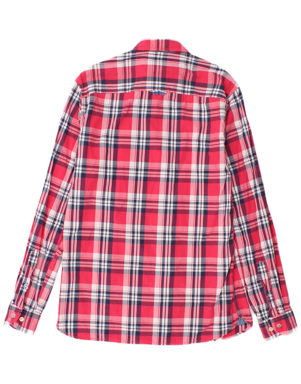Crew Clothing Mens Slim Fit Shirt Small Red Check Cotton