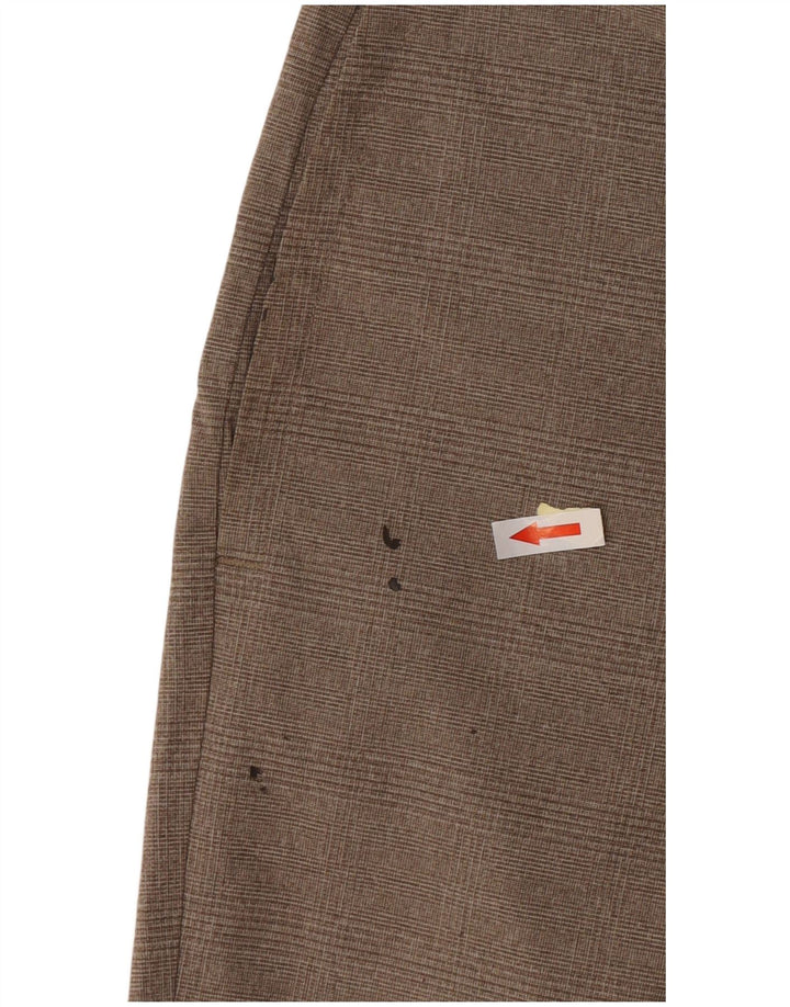 Travis Mathew Mens Chino Shorts W36 Large Beige Check Polyester