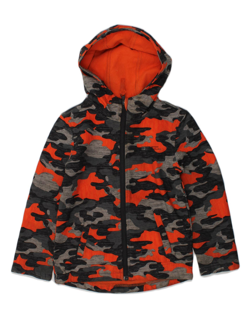 MOUNTAIN WAREHOUSE Boys Zip Hoodie Sweater 5-6 Years Orange Camouflage | Vintage Mountain Warehouse | Thrift | Second-Hand Mountain Warehouse | Used Clothing | Messina Hembry 