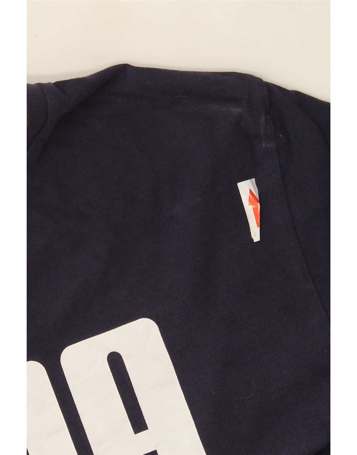 Puma Mens Graphic T-Shirt Top Large Navy Blue Cotton