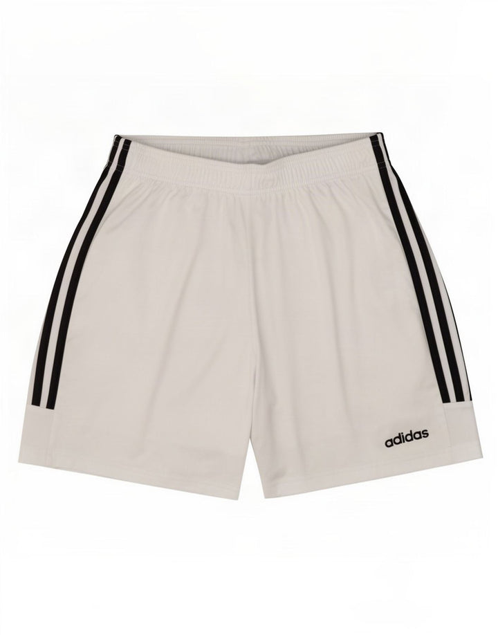 Adidas Mens Climalite Sport Shorts Large White Polyester