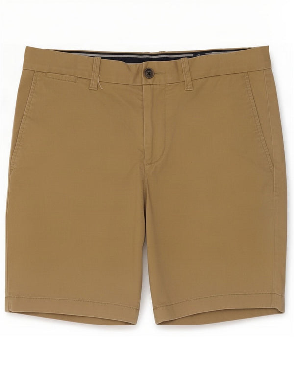 Penguin Mens Slim Fit Chino Shorts EU 46 Small W30 Beige Cotton
