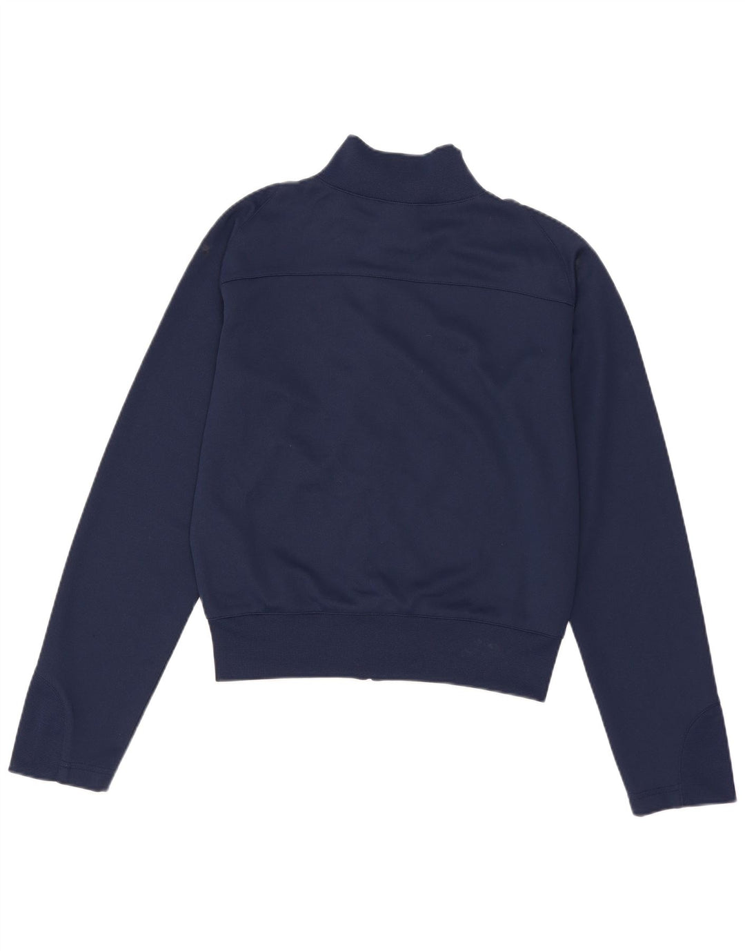 Nike Womens Crop Tracksuit Top Jacket UK 8/10 Small Navy Blue Striped