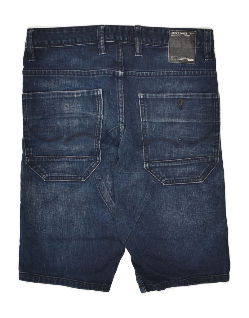 JACK & JONES Mens Denim Shorts W32 Medium  Navy Blue Cotton | Vintage Jack & Jones | Thrift | Second-Hand Jack & Jones | Used Clothing | Messina Hembry 