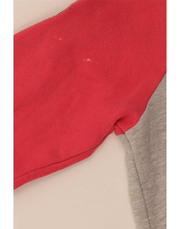 Superdry Womens Oversized Sweatshirt Jumper UK 10 Small Grey Colourblock