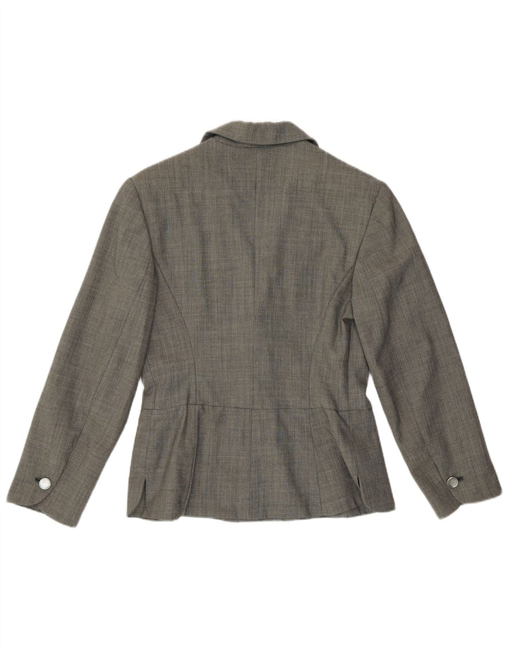 Byblos Womens 2 Button Blazer Jacket UK 10 Small Grey