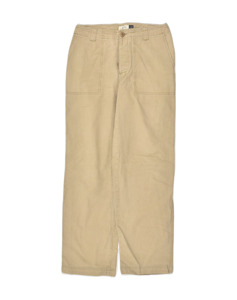 GAP Womens Straight Casual Trousers US 6 Medium W28 L30 Beige Cotton | Vintage Gap | Thrift | Second-Hand Gap | Used Clothing | Messina Hembry 