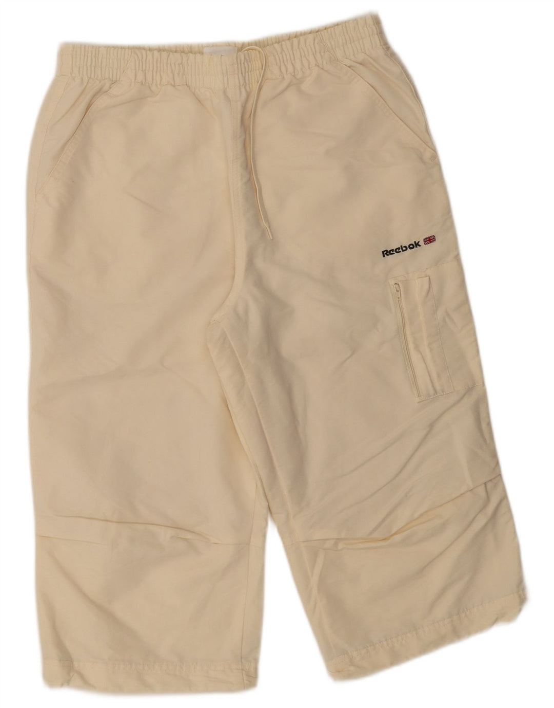 Reebok Mens Bermuda Sport Shorts Medium  Beige Cotton