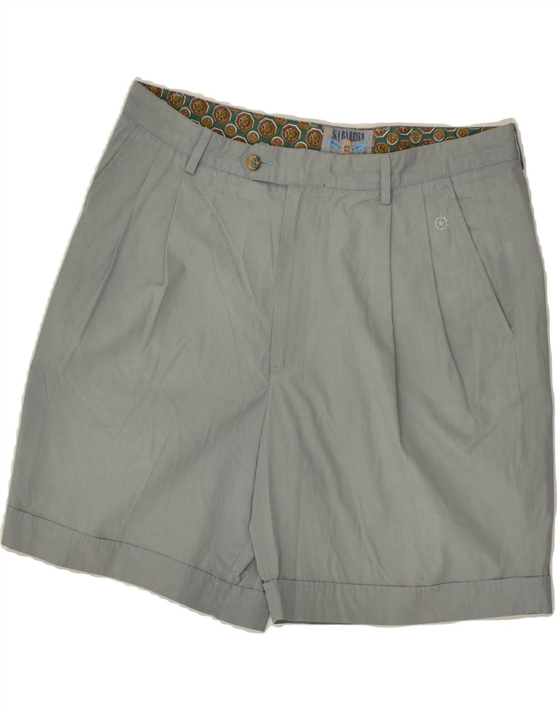 SEA BARRIER Mens Pegged Chino Shorts IT 52 XL W38 Green Polyester | Vintage Sea Barrier | Thrift | Second-Hand Sea Barrier | Used Clothing | Messina Hembry 