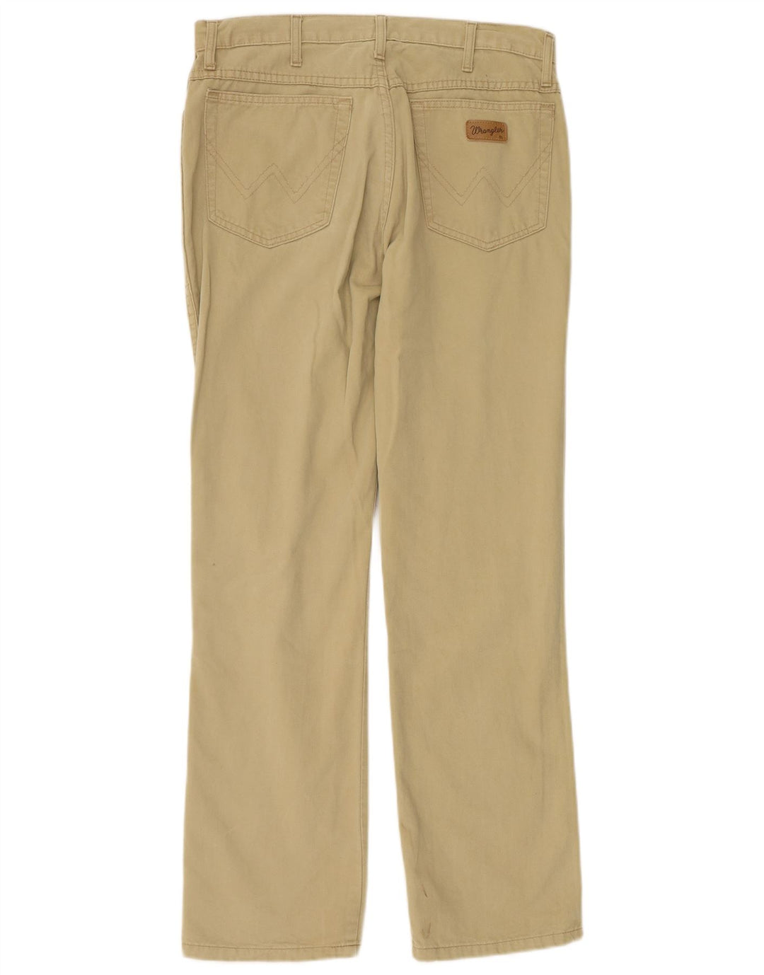 WRANGLER Mens Texas Straight Casual Trousers W34 L32 Beige Cotton