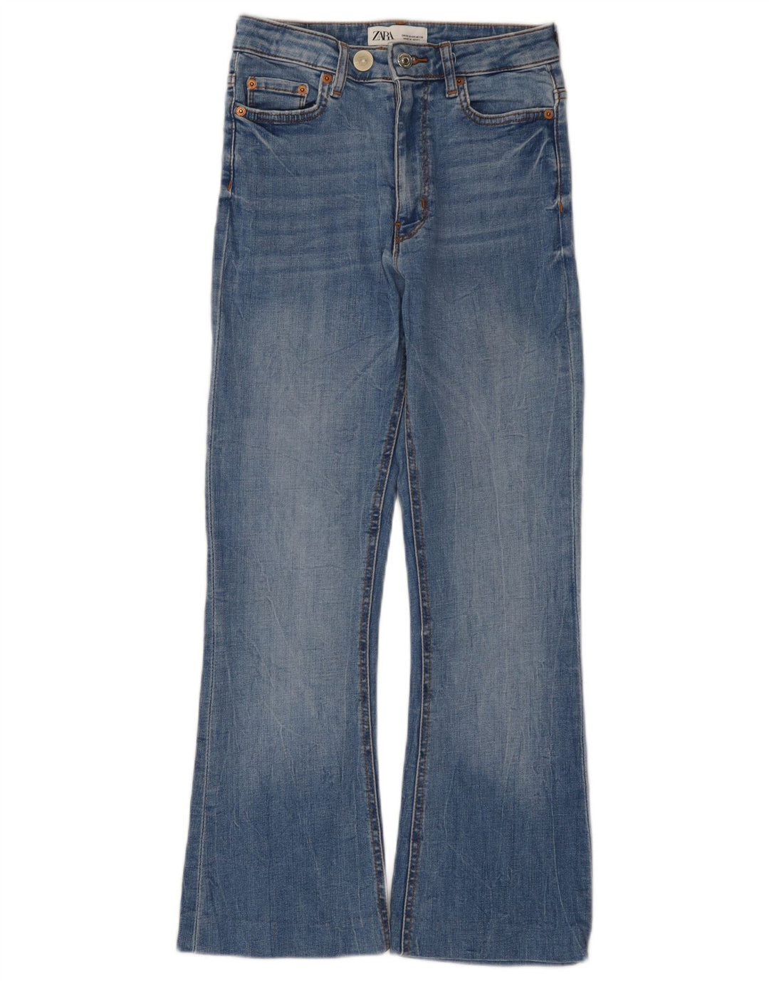 Zara Womens Bootcut Jeans EU 36 XS W26 L26 Blue