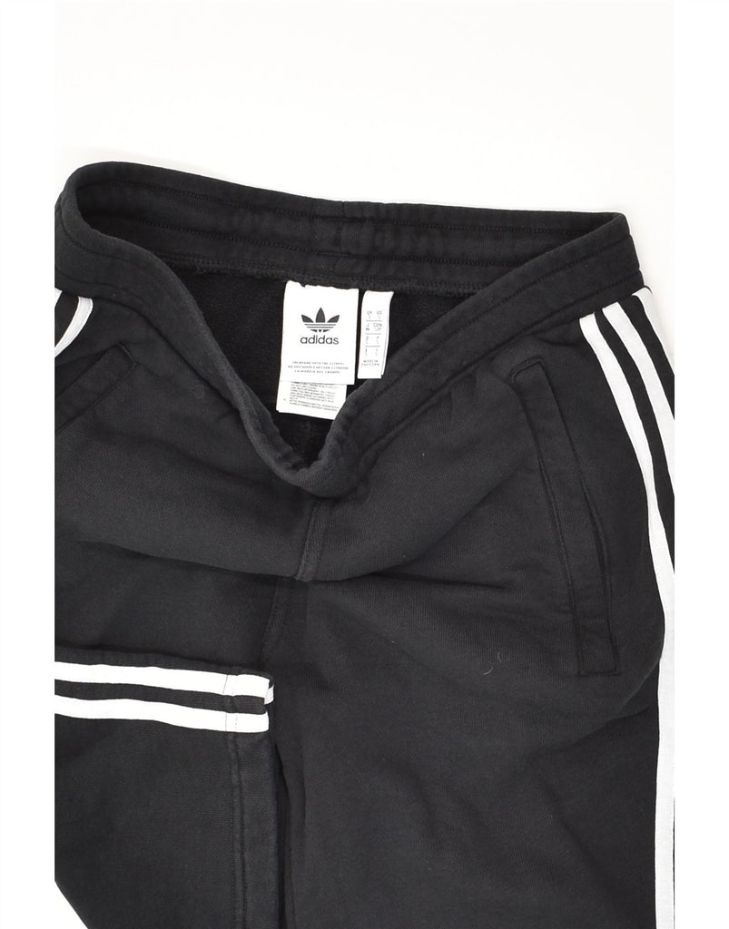 ADIDAS Mens Sport Shorts Small Black Cotton | Vintage Adidas | Thrift | Second-Hand Adidas | Used Clothing | Messina Hembry 