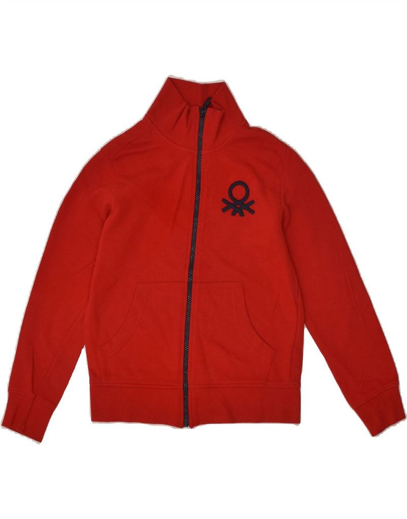 BENETTON Boys Tracksuit Top Jacket 8-9 Years Large Red Cotton | Vintage Benetton | Thrift | Second-Hand Benetton | Used Clothing | Messina Hembry 