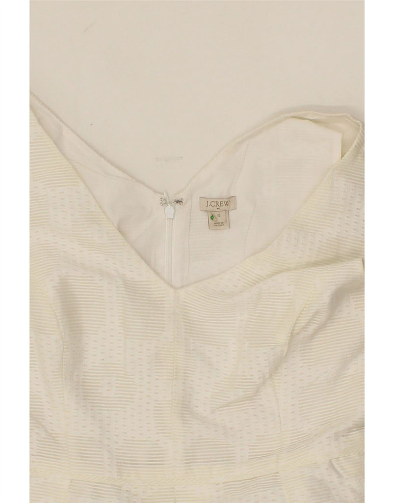 J. CREW Womens Sleeveless Sheath Dress US 10 Large White Cotton Vintage J. Crew and Second-Hand J. Crew from Messina Hembry 