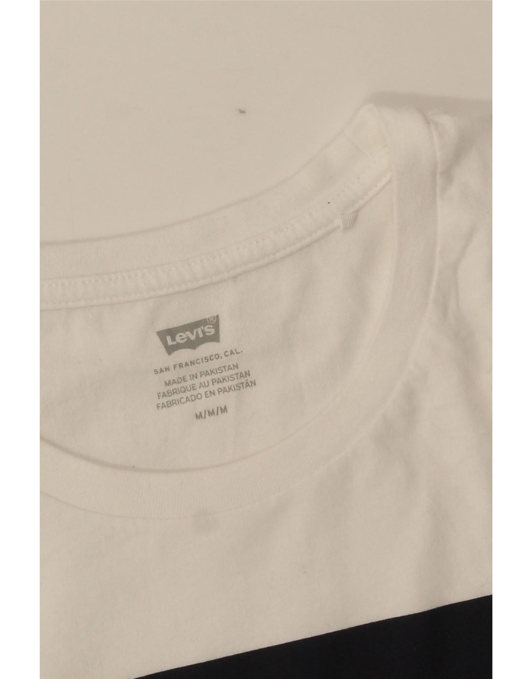 Levi's Womens Graphic T-Shirt Top UK 14 Medium White
