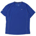 Nike Mens Dri Fit T-Shirt Top Large Blue Polyester
