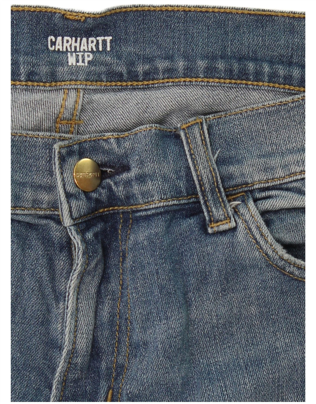 CARHARTT Mens Wip Slim Jeans W34 L29 Blue