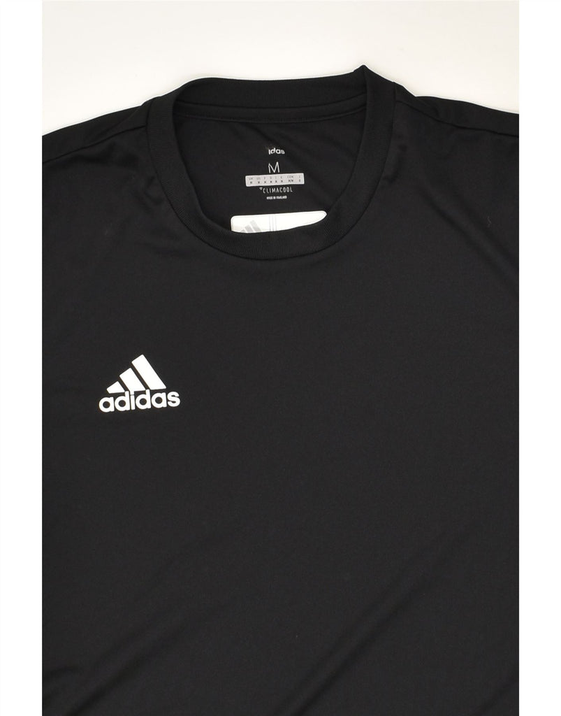 ADIDAS Mens Climacool T-Shirt Top Medium Black Polyester | Vintage Adidas | Thrift | Second-Hand Adidas | Used Clothing | Messina Hembry 