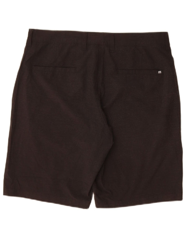 Travis Mathew Mens Chino Shorts W32 Medium  Black Polyester