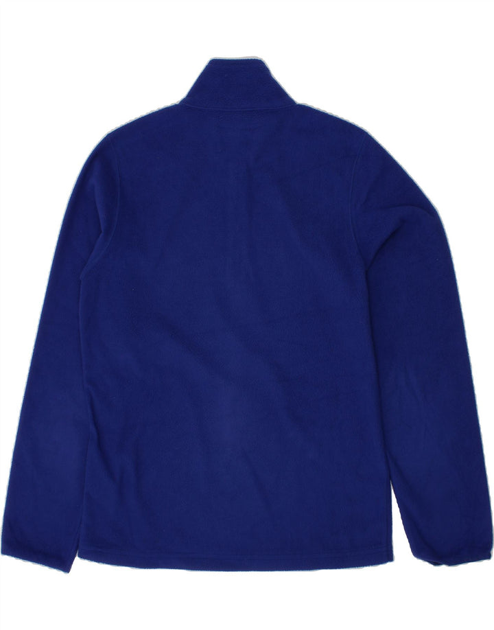 CHAMPION Boys Zip Neck Fleece Jumper 11-12 Years Large  Blue Polyester Vintage Champion and Second-Hand Champion from Messina Hembry 