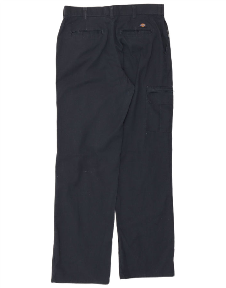 Dickies Womens Straight Cargo Trousers US 10 Large W32 L32 Navy Blue
