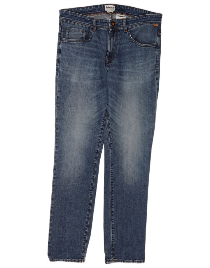 Timberland Mens Slim Jeans W33 L32 Blue Cotton