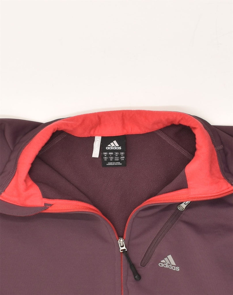 ADIDAS Womens Clima 365 Tracksuit Top Jacket UK 18 XL Maroon Polyester | Vintage Adidas | Thrift | Second-Hand Adidas | Used Clothing | Messina Hembry 