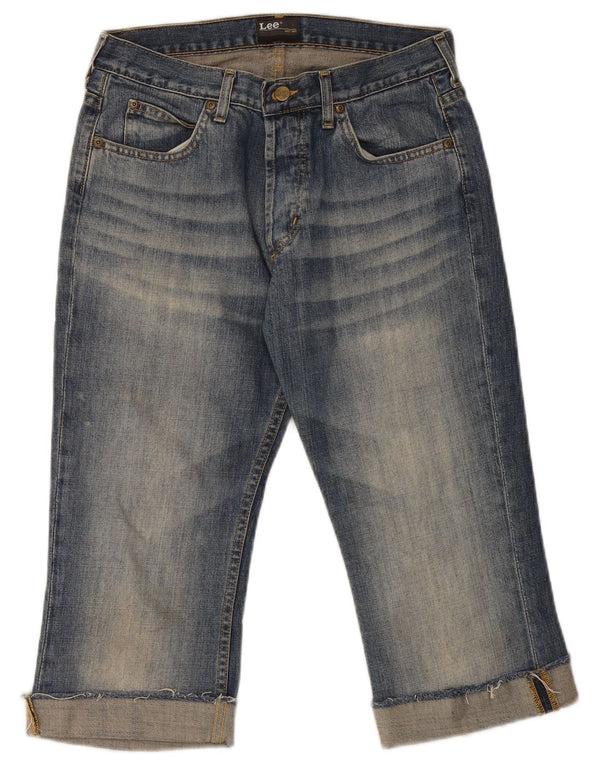 Lee Womens Denver Capri Jeans W32 L20 Blue Cotton