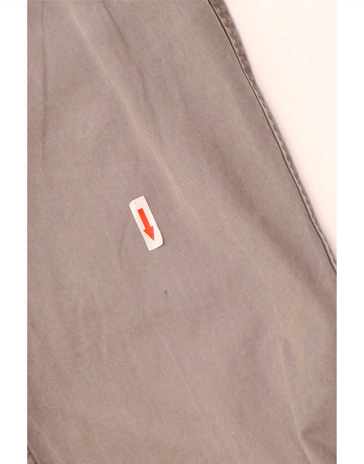 Marks & Spencer Mens Straight Chino Trousers W34 L33 Grey Cotton