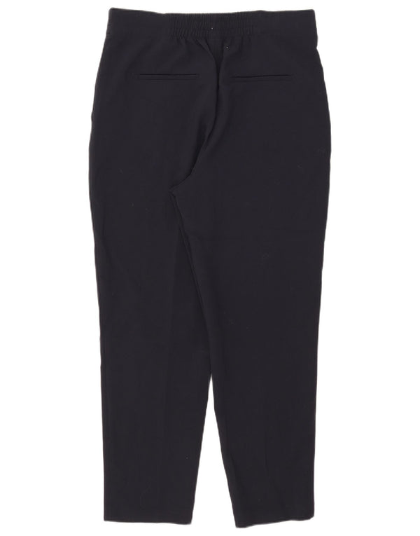 Zara Womens Tapered Chino Trousers Medium W28 L26 Navy Blue Polyester