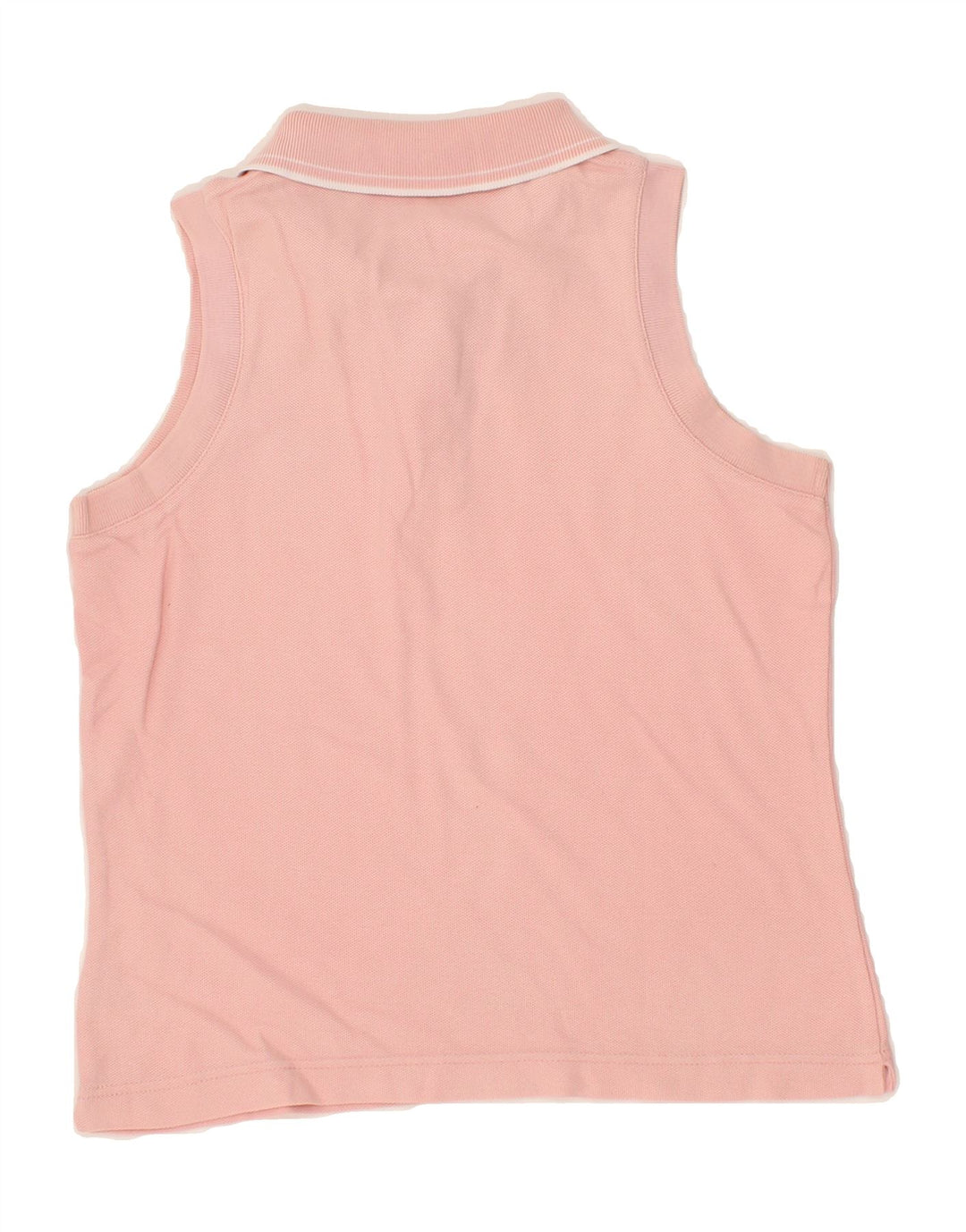 FILA Womens Sleeveless Polo Shirt IT 42 Medium Pink Cotton Vintage Fila and Second-Hand Fila from Messina Hembry 