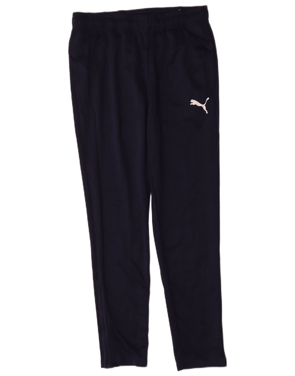 Puma Mens Tracksuit Trousers Large Navy Blue Polyester