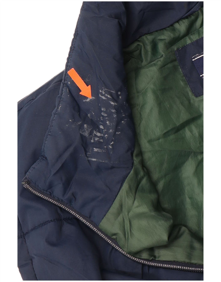 IZOD Mens Padded Gilet UK 42 XL Navy Blue Polyester