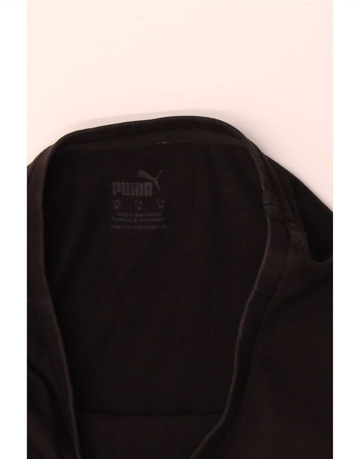 Puma Mens Graphic T-Shirt Top Medium Black