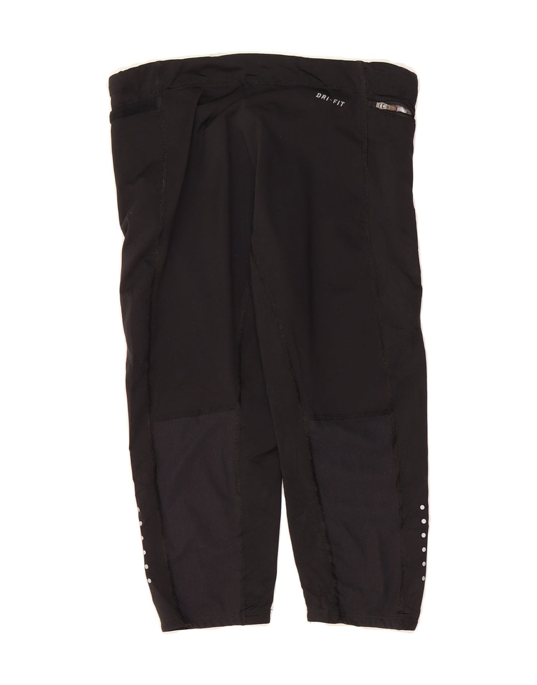 NIKE Womens Dri Fit Capri Leggings UK 8 Small  Black Polyester Vintage Nike and Second-Hand Nike from Messina Hembry 