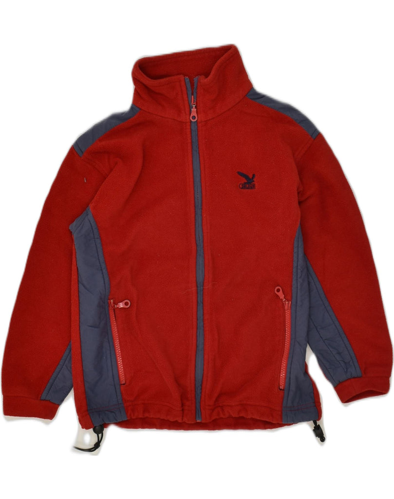 SALEWA Girls Fleece Jacket 6-7 Years Small  Red Colourblock Polyester | Vintage SALEWA | Thrift | Second-Hand SALEWA | Used Clothing | Messina Hembry 