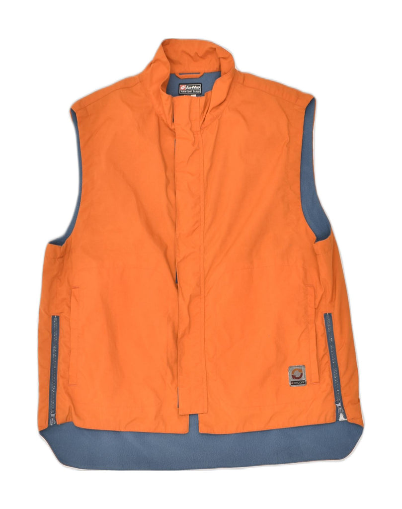 LOTTO Boys Gilet 13-14 Years Large Orange Nylon | Vintage Lotto | Thrift | Second-Hand Lotto | Used Clothing | Messina Hembry 