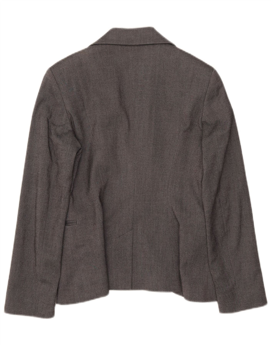 Sisley Womens 1 Button Blazer Jacket UK 8 Small Grey