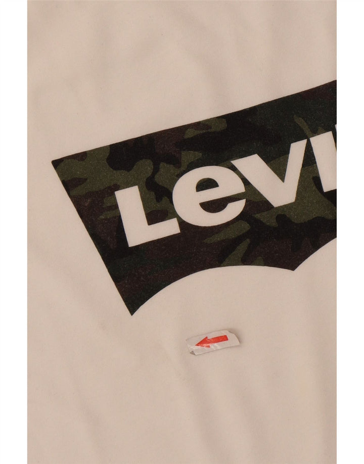 Levi's Mens Graphic T-Shirt Top 2XL White Cotton