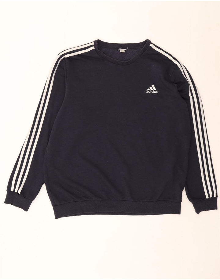Adidas Mens Sweatshirt Jumper XL Navy Blue
