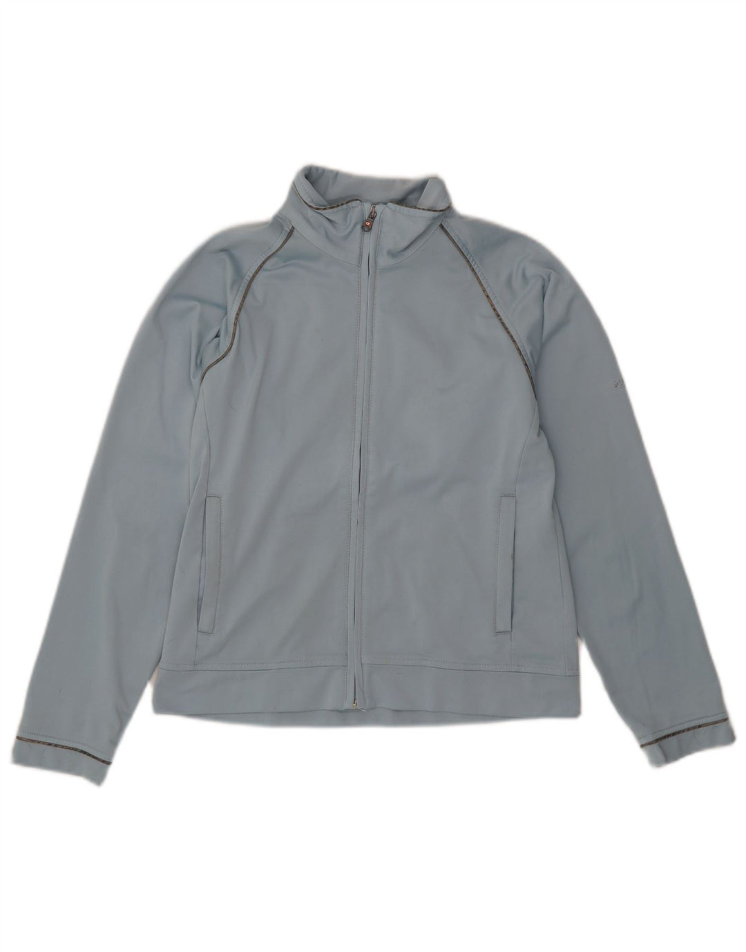 Champion Womens Tracksuit Top Jacket UK 10 Small Blue