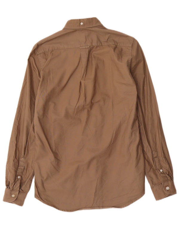 Gant Mens Oxford Regular Fit Shirt Size 37/38 Small Beige Cotton