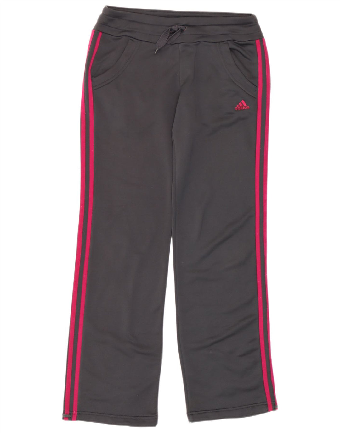 Adidas Womens Tracksuit Trousers UK 10 Small  Grey Polyester