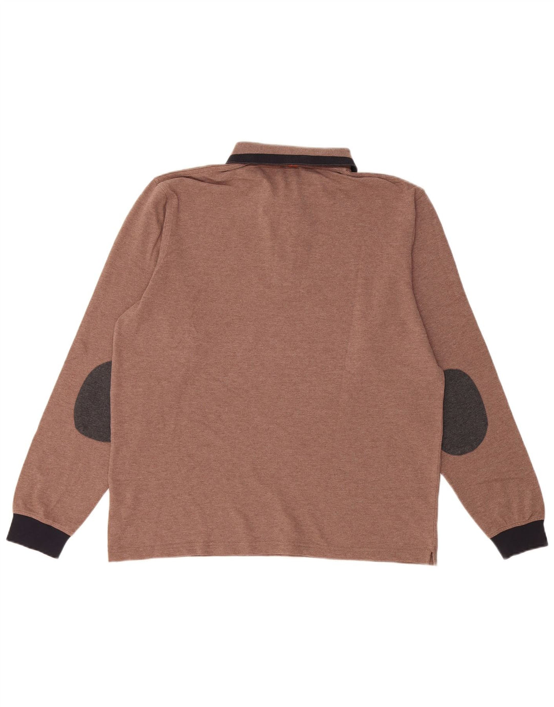 Sun68 Mens Polo Shirt XL Brown Colourblock Cotton