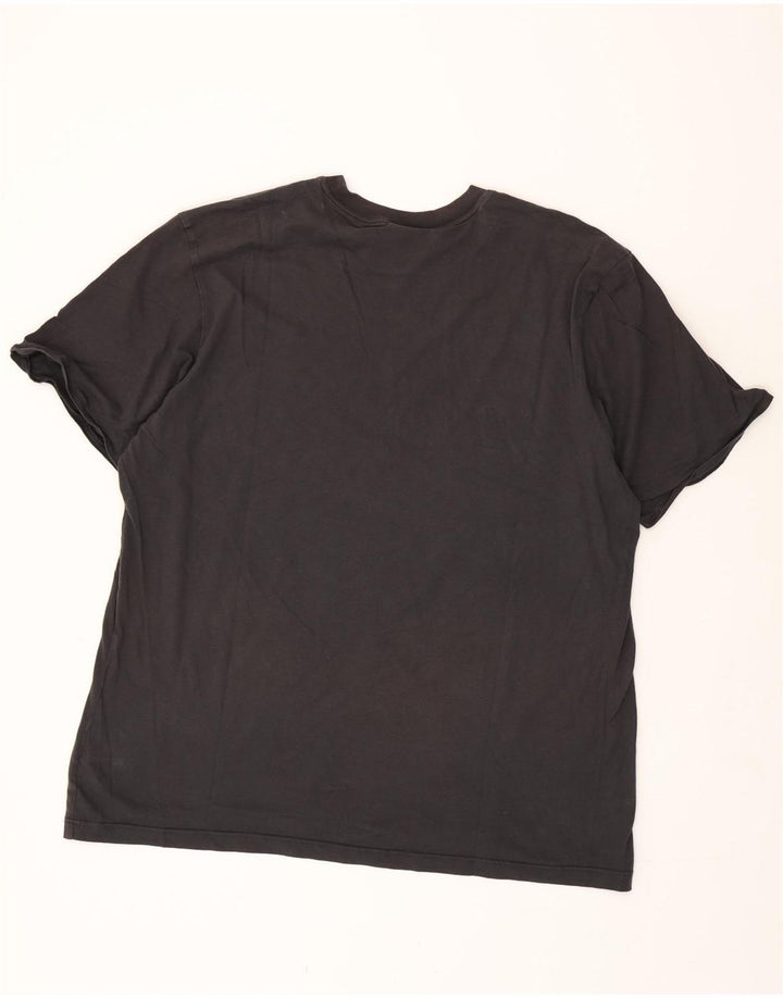 Adidas Mens T-Shirt Top 2XL Black Cotton