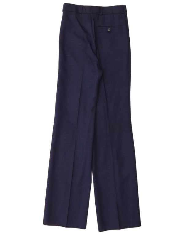 Vintage Mens Pegged Suit Trousers W25 L35 Navy Blue
