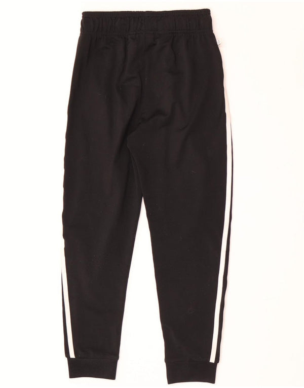 Adidas Boys Tracksuit Trousers Joggers 9-10 Years Black Polyester