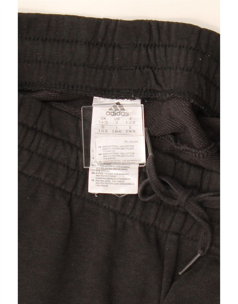 ADIDAS Womens Graphic Tracksuit Trousers Joggers UK 8/10 Small  Black Vintage Adidas and Second-Hand Adidas from Messina Hembry 