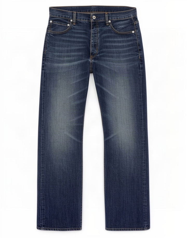 Levi's Mens 758 Straight Jeans W34 L34 Blue Cotton