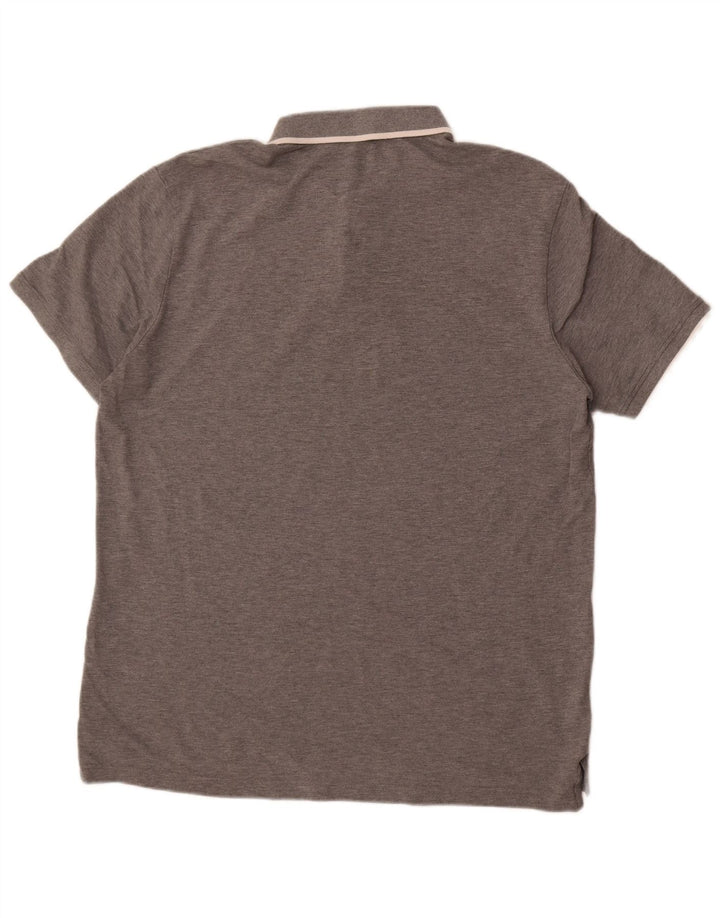 Puma Mens Polo Shirt XL Grey Flecked